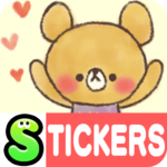 Charming bear Stickers Free icon