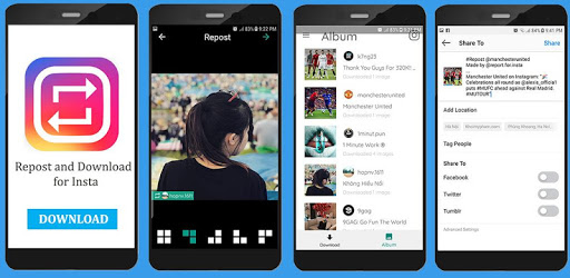 Repost For Instagram | Regram and save photo,video PC screenshot