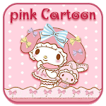 Pink Cartoon Cute Kitty icon