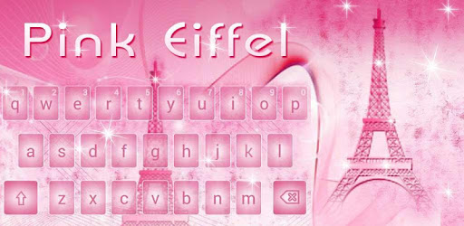 Pink Eiffel Keyboard Theme PC screenshot Pink Eiffel Keyboard Theme PC screenshot