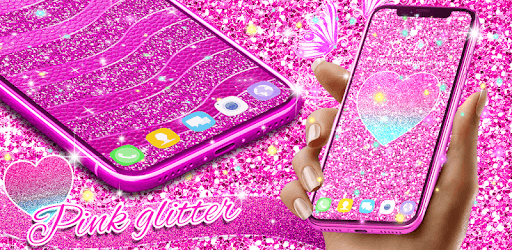 Pink glitter live wallpaper PC screenshot