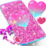Pink glitter live wallpaper for PC