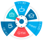 Sectograph. Planner & Time manager on clock widget for PC