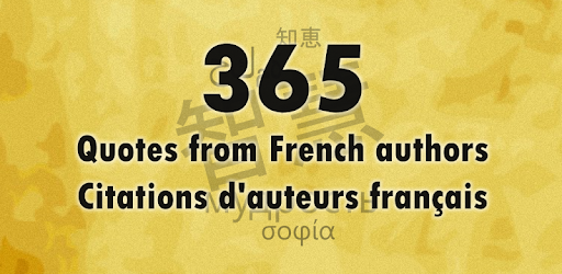 A french author quote per day PC screenshot