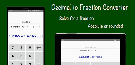 Decimal to Fraction Converter Calculator PC screenshot
