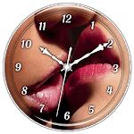 Hot Kiss  Clock Live Wallpaper for PC
