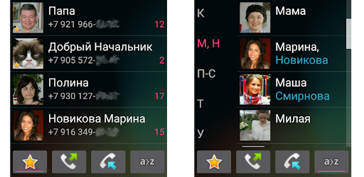 Quintet. Speed dial widget PC screenshot Quintet. Speed dial widget PC screenshot