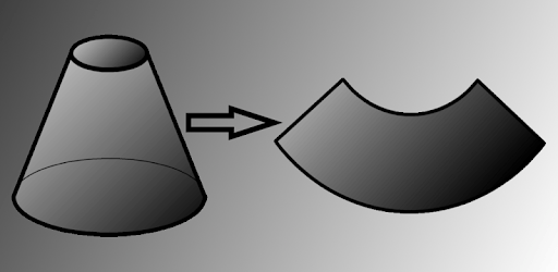 Flat pattern cone. PC screenshot Flat pattern cone. PC screenshot