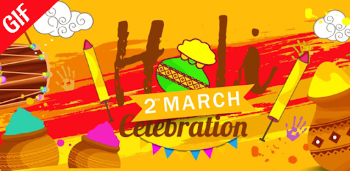 Holi GIF 2018 : Sticker,Emoji,SMS PC screenshot