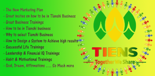 Tianshi Business Group Tiens -(Product & Training) PC screenshot