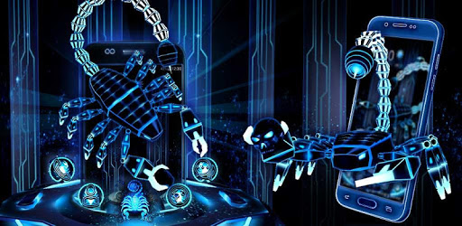 3D Neon Scorpion Robot Skull Theme PC screenshot 3D Neon Scorpion Robot Skull Theme PC screenshot