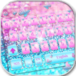 Silver Butterfly Keyboard Theme for PC