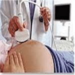 Ultrasound for pregnancy icon