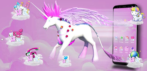 3D Cute Unicorn Theme PC screenshot 3D Cute Unicorn Theme PC screenshot