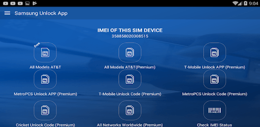 Free Unlock Samsung Mobile SIM PC screenshot