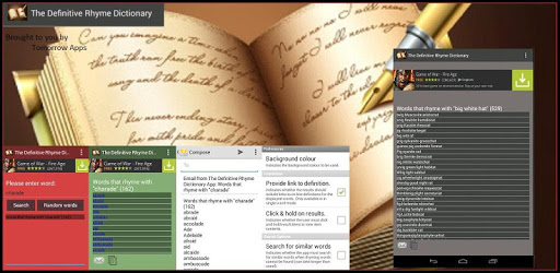 The Rhyme Dictionary PC screenshot